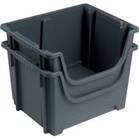 Barton Space Saving 50L Container Grey 320 x 495 x 390mm (5 Pack)