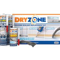 Safeguard Dryzone Silicone Sealant Replacement Kit 310ml in White Rubber