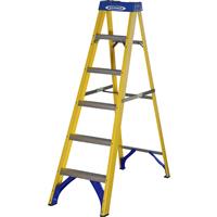 Werner Fibreglass Swingback Step Ladder 6 Tread SWH 2.59m