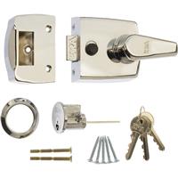 ERA Replacement Nightlatch Door Lock 60mm Polished in Chrome Brass