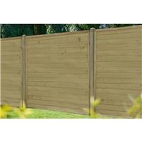 Forest Garden Pressure Treated Horizontal Tongue And Groove Fence Panel 6' x 6' (4 Pack) in Natural Timber