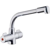 Ebb and Flo Ebb + Flo Hele Mono Mixer Kitchen Tap in Chrome Brass