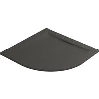 Mira Flight Level Offset Quadrant Slate Effect Shower Tray 1200 x 900mm LH in Slate Grey Acrylic