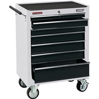 Draper Roller Cabinet 26" 7 drawer in White Steel