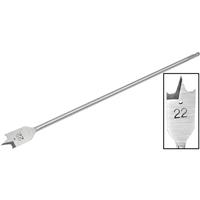 Toolpak Extra Long Flat Wood Drill Bit 8 x 400mm Carbon Steel