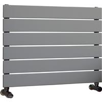 Ximax Oxford Single Horizontal Designer Radiator 445 x 600mm 1007Btu in Silver Steel