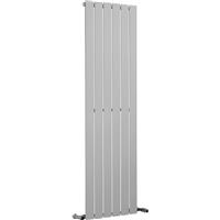 Ximax Oxford Single Designer Radiator 1500 x 445mm 2399Btu in Silver Steel