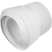 McAlpine MAC-7A Macfit Angle WC Connector 14deg Angle in White Rubber