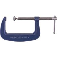 Irwin Record G-Clamp Medium Duty 6" in Blue Forged Steel