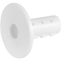 Cable Entry Cover Single White Internal Hole Tidy (5 Pack)