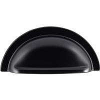 Carlisle Brass Oxford Cup Pull Matt in Black Zinc Alloy