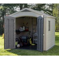 Keter Factor Shed 8' x 8' in Brown Steel Reinforced Plastic