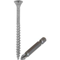 Ulti-Mate II Stick-Fit BZP Screw 6.0 x 130mm (50 Pack) in Silver Steel