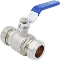 Flume Lever Ball Valve 22mm in Blue