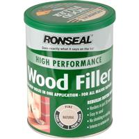 Ronseal High Performance Wood Filler 1kg in Natural Resin