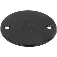 Profix PVC Conduit Box Lid Round in Black