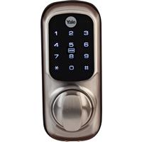 Yale Keyless Connected Door Lock Satin Nickel in Silver