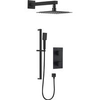 Bristan Cobalt Thermostatic Concealed Diverter Mixer Shower in Black Brass