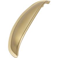 Kitchen Kit Handle Satin Windsor Shell (2 Pack) in Brass