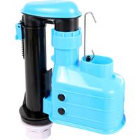 Viva Skylo 3 Part Dual Flush Syphon Demountable in Black/Blue