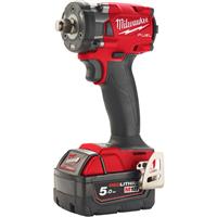 Milwaukee M18 FIW2F12-502X Gen 3 FUEL Compact Impact Wrench w/ 1/2" Friction Ring 2 x 5.0Ah
