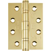 Eclipse Grade 13 Ball Bearing Fire Door Hinge Plated (2 Pack) in Brass Stainless Steel