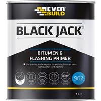 Everbuild Black Jack Bitumen & Flashing Primer 1L Steel