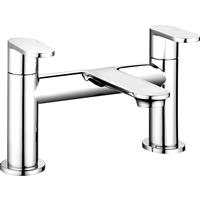 Deva Hudson Taps Bath Filler in Chrome Brass