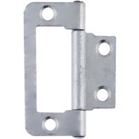 Eclipse Flush Hinge Bright Zinc 50mm (20 Pack) in Silver Steel