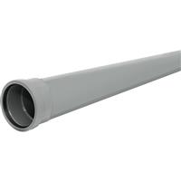 Aquaflow Soil Pipe 110mm 6m Pack 3m Lengths (2 Pack) in Grey