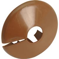 Talon Pipe Collar 15mm Effect (10 Pack) in Teak Polypropylene