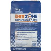 Safeguard Dryzone Fast Set Renovation Plaster 20kg in grey