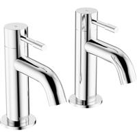 Bristan Mila Taps Bath Pillar (2 Pack) in Chrome Brass