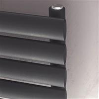 Ximax Bristol Single Horizontal Designer Radiator 584 x 1000mm 2147Btu in Anthracite Steel