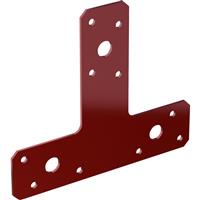 Powapost Dual Coated T Bracket 150 x 128 x 38mm wide Powder Coated Steel