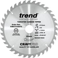 Trend Craft Circular Saw Blade 210 x 36T x 30mm CSB/21036TC