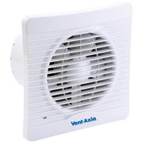 Vent-Axia 150mm Silhouette Extractor Fan Timer in White ABS