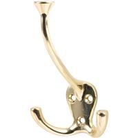 Triple Robe Hook in Brass