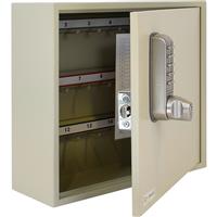 Codelocks Key Secure By Original Key Cabinet with CL2255 Electronic Lock 25 Padlock Hooks in Light Grey Steel