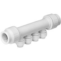 JG Speedfit Manifold 4 Port 22mm x 15mm in White Polybutylene