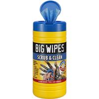 Big Wipes Scrub & Clean Wipes 80 Wipes in Blue