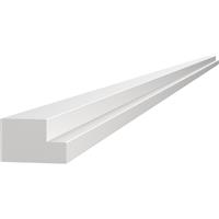 Kitchen Kit Flatpack J-Pull Multi Rail Ultra Matt 2745mm in White Mdf