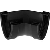 Aquaflow 120mm Hi-Cap Gutter Angle 135deg in Black PVCU