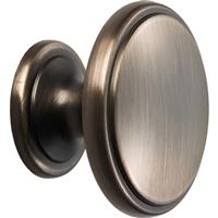 Carlisle Brass Oxford Knob 38mm in Gun Metal Zinc Alloy