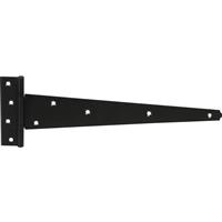 GateMate Medium Tee Hinges 300mm Epoxy (2 Pack) in Black Steel