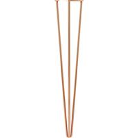Rothley 3-Pin Hairpin Leg 710mm Polished (4 Pack) in Copper Steel