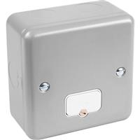 MK Metal Clad 13A DP Unswitched Connection Unit in Silver