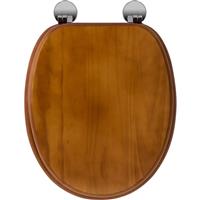 Croydex Davos Toilet Seat Effect in Antique Pine Wood