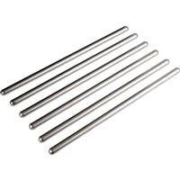 Unika Worktop Hot Rods 300mm Chrome (6 Pack) in Silver