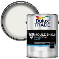 Dulux Trade Mouldshield Fungicidal Matt Paint Pure Brilliant 5L in White